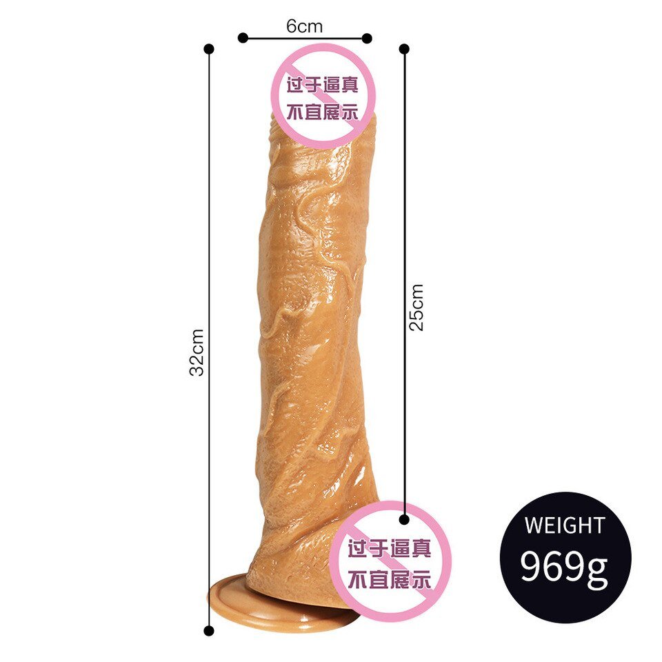 Brinquedo sexual Realista 32 cm de Pau Super grande - Image 8